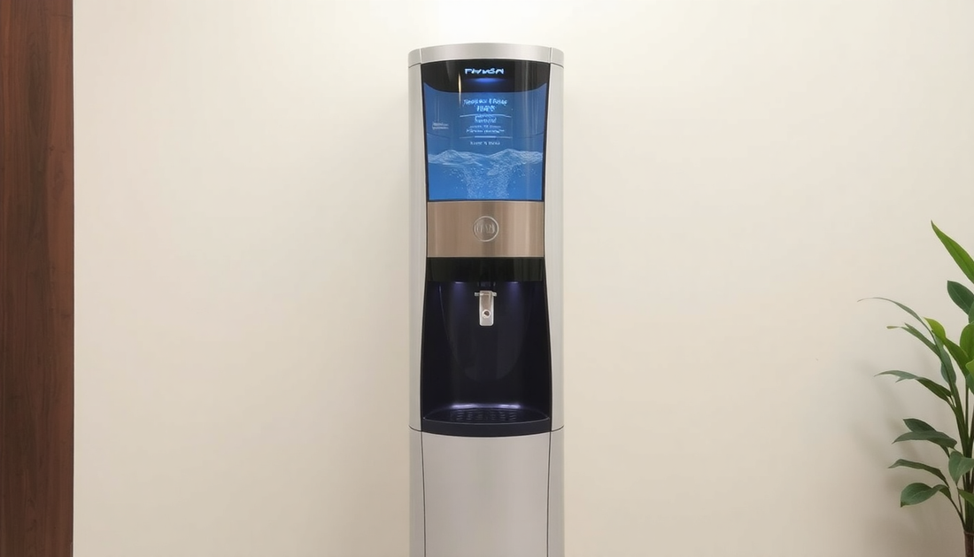 Contact us | coffee machine sale | Fully Automatic Coffee Machine standing against plain wall with potted plant nearby