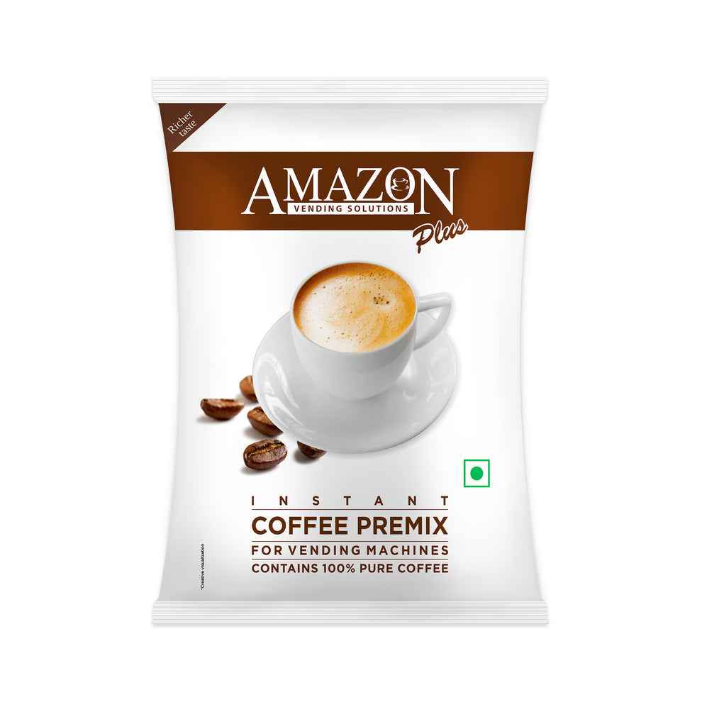 AMAZON PLUS COFFEE Coffee Machine Delhi 3 in 1 Coffee Powder for Office Use - COFFEE WALLA