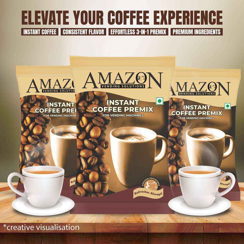 Amazon premium coffee 3 in 1 Coffee Premix Powder by Coffee Machine Delhi - COFFEE WALLA