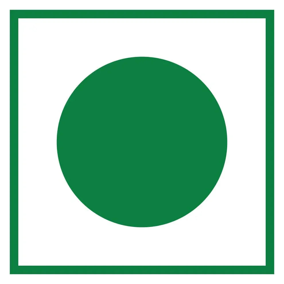 Green circular logo on white background representing Tea coffee vending service with Amazon instant cappuccino powder