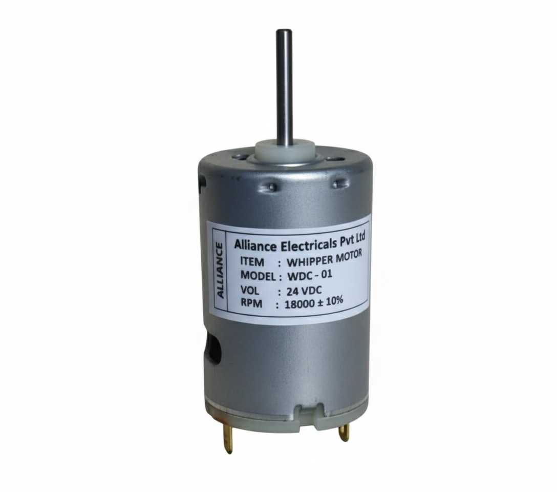 Atlantis coffee machine machine viper motor silver cylindrical motor with label and shaft