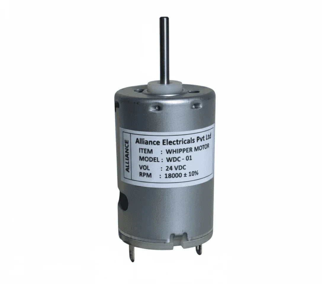 Atlantis coffee machine machine viper motor silver cylindrical motor with label and shaft