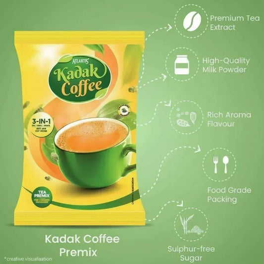 Atlantis Kadak Tea Premix 1 kg packet with premium tea extract and rich aroma flavor