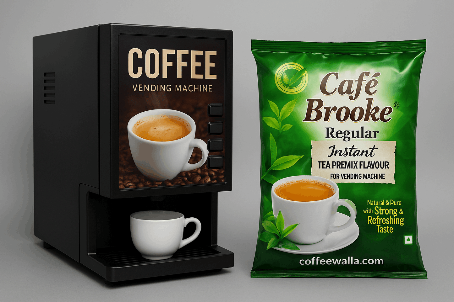 Cafe Brooke Instant Tea Premix 1kg Cardamon Tea Pack 20 KG 1 BOX