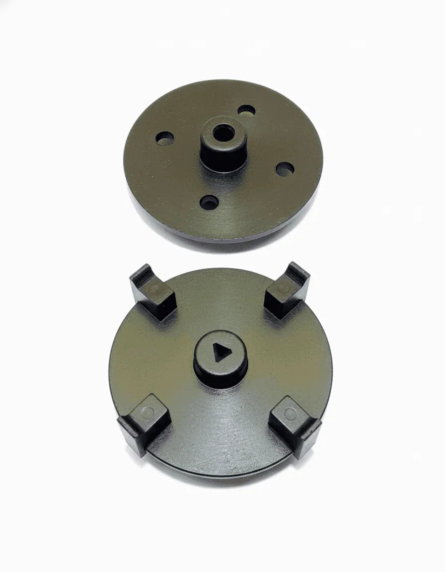 COFFEE WALLA black mixing impeller with multiple holes and four prongs for coffee machine parts