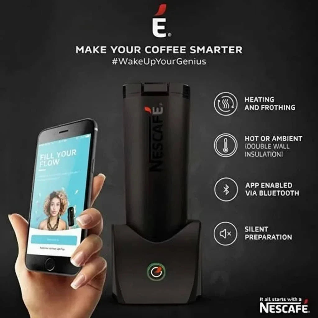 Nescafe E Smart Coffee Maker by Coffee walla with heating frothing and app enabled via Bluetooth