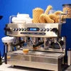 Stainless steel office coffee machine dealers near me commercial espresso maker with frother