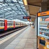 Best coffee machine for railway station at platform with vending machine and train waiting area