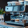 Modern coffee machine rental Gurgaon setup with professional espresso machine on countertop