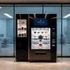 commercial coffee vending machine supplier black coffee vending machines in office lobby