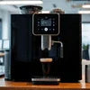 Modern coffee vending machine with UPI enabled coffee vending solutions in office setting