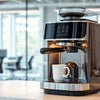 Coffee machine rental in Gurugram featuring modern espresso maker in office setting