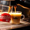 Kaapiwala coffee premix glass cup and jar on counter by best coffee premix suppliers in Noida