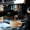 Atlantis coffee machine 3 line price in Delhi preparing espresso shot in cup