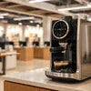 Modern office coffee machine supplier in Delhi with stainless steel design for workplace use