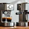 Bru coffee premix for espresso machines in stainless steel espresso machines brewing fresh coffee