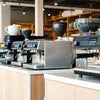 Professional coffee machines displayed by coffee machine supplier in Punjab for commercial use