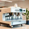 Commercial espresso coffee machine for office use showcasing the best office coffee machine for workplaces