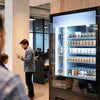 Coffee machine rental Noida showing modern office with refrigerated coffee supplies