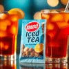 Nuti Atlantis ice tea premix flavours pack with glasses of iced tea