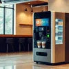 Commercial coffee machine solutions in Delhi NCR with modern vending coffee machine in office cafe