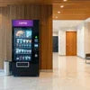 Coffee vending machines Noida modern machine in office lobby offering beverages