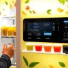 Commercial tea vending machine Noida with touchscreen display dispensing multiple tea varieties