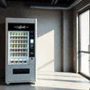 Nescafe coffee machine Delhi sleek white vending machine in bright modern room