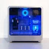 Atlantis Sky 3 tap cooling cabinet water dispenser Noida with blue LED lighting and modern design