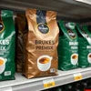 Brukes Premix coffee packets displayed on shelf for coffee machine delhi price comparison