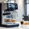 Atlantis coffee premix supplier Noida Sector 2 branded coffee machine preparing espresso shots