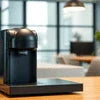 Nescafe coffee machine supplier Noida black coffee maker on kitchen counter
