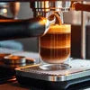 Nescafe Signature Blend 1 KG PRICE coffee brewing in espresso machine under spout