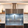 Stainless steel water dispenser Noida model with sleek design and modern kitchen setup
