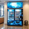 Atlantis Coffee Machine 4 Lane price online with beverage selection and refrigerated display