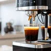 Office coffee machine Greater Noida brewing fresh espresso with dark coffee shot