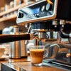Professional coffee machine brewing espresso for tea and coffee vending machine installation service