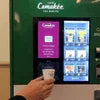 Comakete vending machine touchscreen selection panel with clear drink options for best tea and coffee vending machine in Delhi