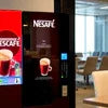 Nescafe vending machine rental in Noida with coffee options in a modern office setting