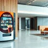 Nescafe coffee vending machine rental Atta Market Noida in spacious modern office lobby