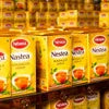 Nestle Nestea Masala Gold Tea Premix packets displayed on store shelf for easy brewing