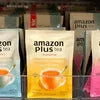 Amazon Plus tea premix supplier Delhi displaying various Amazon Plus tea premix packets in different flavors