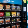 Amazon Plus Tea vending machine with multiple tea flavors neatly displayed for convenient purchase