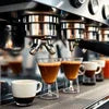 coffee machine suppliers espresso machine brewing fresh coffee shots in cafe setting