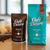 Cafe Desire Black Tea Premix pouch and tin pack for quick tea preparation