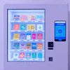 UPI QR payment vending machine Delhi with digital screen and variety of snack options