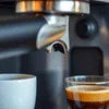 Coffee machine parts in sector 166 with espresso machine brewing fresh coffee