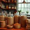 Jars of different coffee powders displayed in a cafe representing best coffee powder near Mohan Nagar
