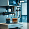 Coffee Machines Noida espresso machine brewing two fresh coffee shots