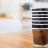 Coffee cups supplier in Tripura branded disposable coffee cup with lid for cafe vending